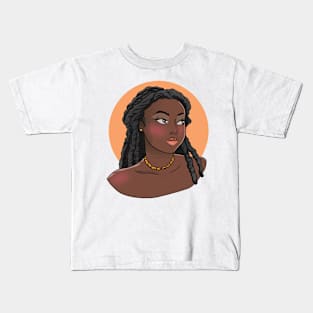 Regal Black Woman Kids T-Shirt